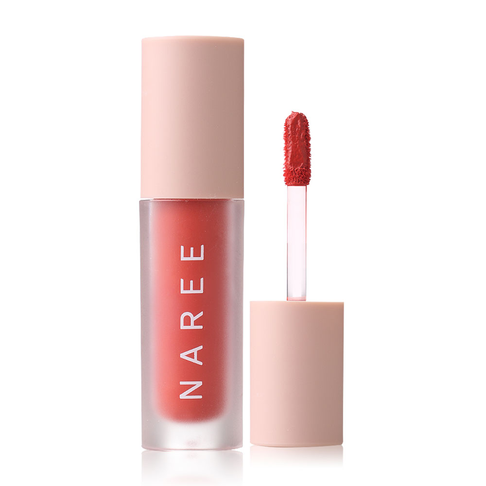 Naree Velvet Matte Creamy Lip Colors 3ml #804 Girlfriend ( สินค้าหมดอายุ : 2026.01.10 ) 