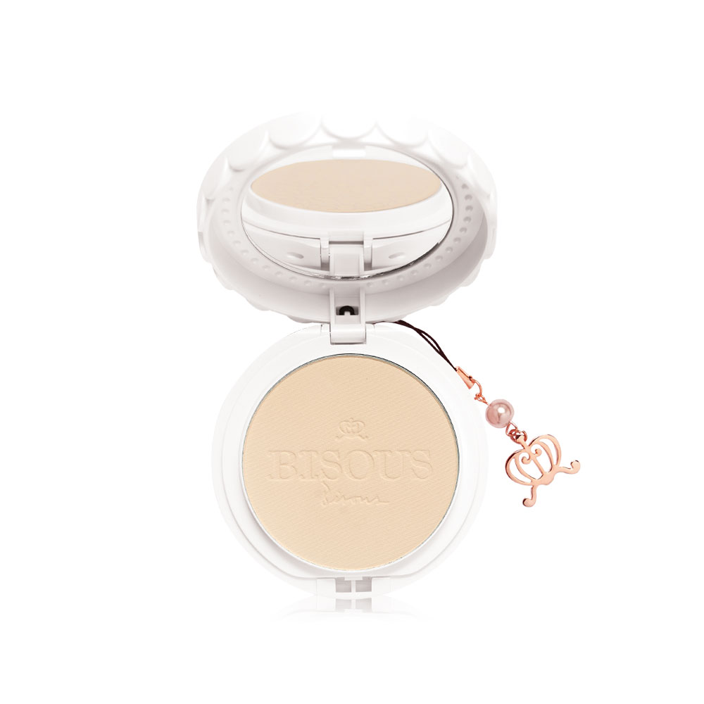 Bisous Bisous White Posy Whitening Powder Pact SPF30/PA+++ 12g #01 Beige