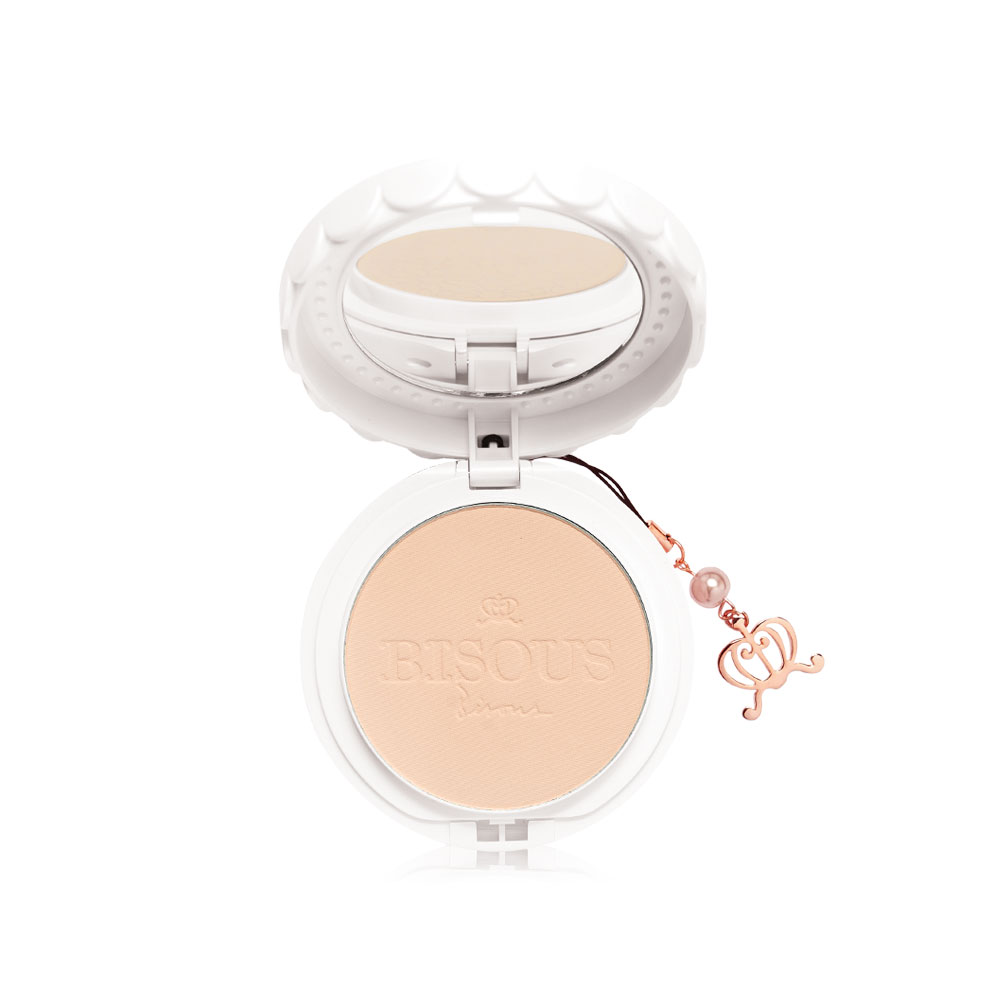 Bisous Bisous White Posy Whitening Powder Pact SPF30 PA+++ 12g #02 Ivory