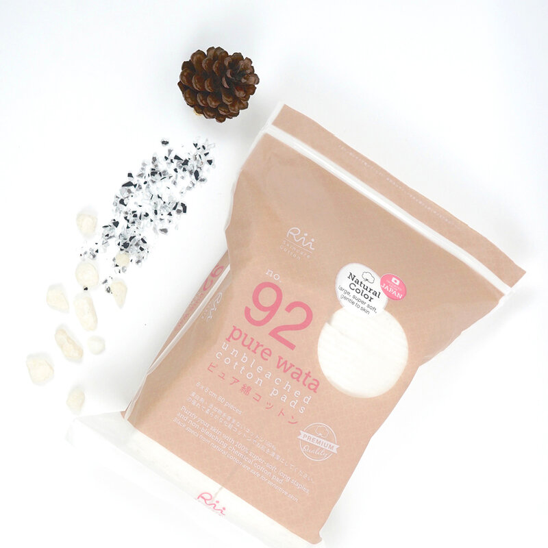 Rii 92 Pure Wata Unbleached Cotton Pads Bonus Pack 100pcs