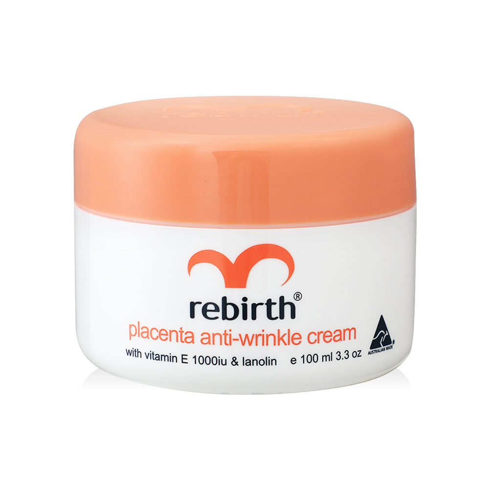Rebirth Placenta Anti-Wrinkle Cream With Vitamin E 1000iu & Lanolin 100ml