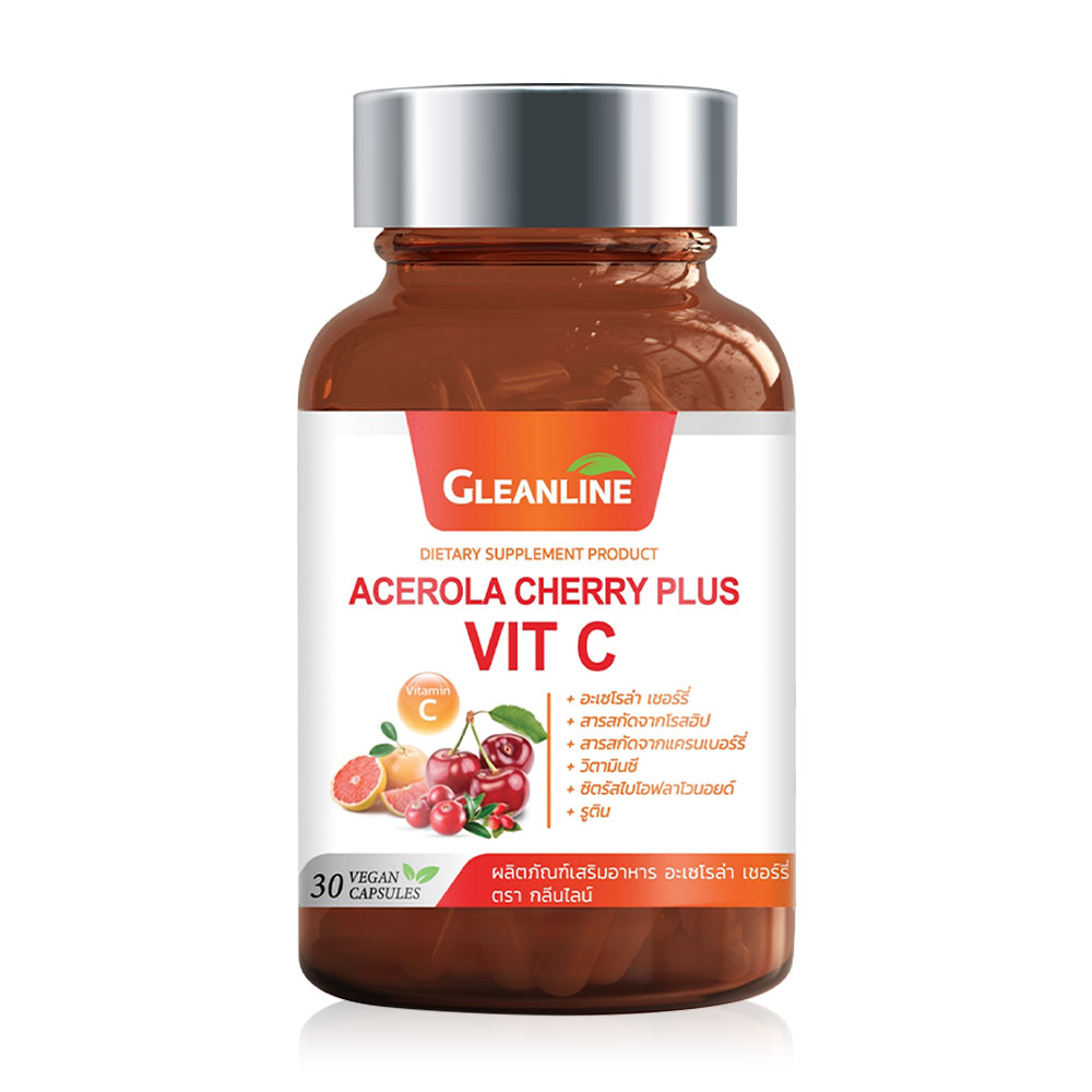 Greenline Acerola Cherry Plus Vit C 30 Tablets