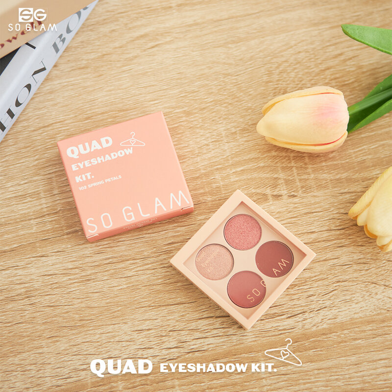 So Glam Quad Eyeshadow Kit 8g #102 Spring Petals
