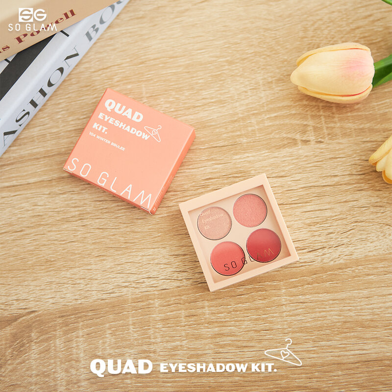 So Glam Quad Eyeshadow Kit 8g #104 Winter Brulee