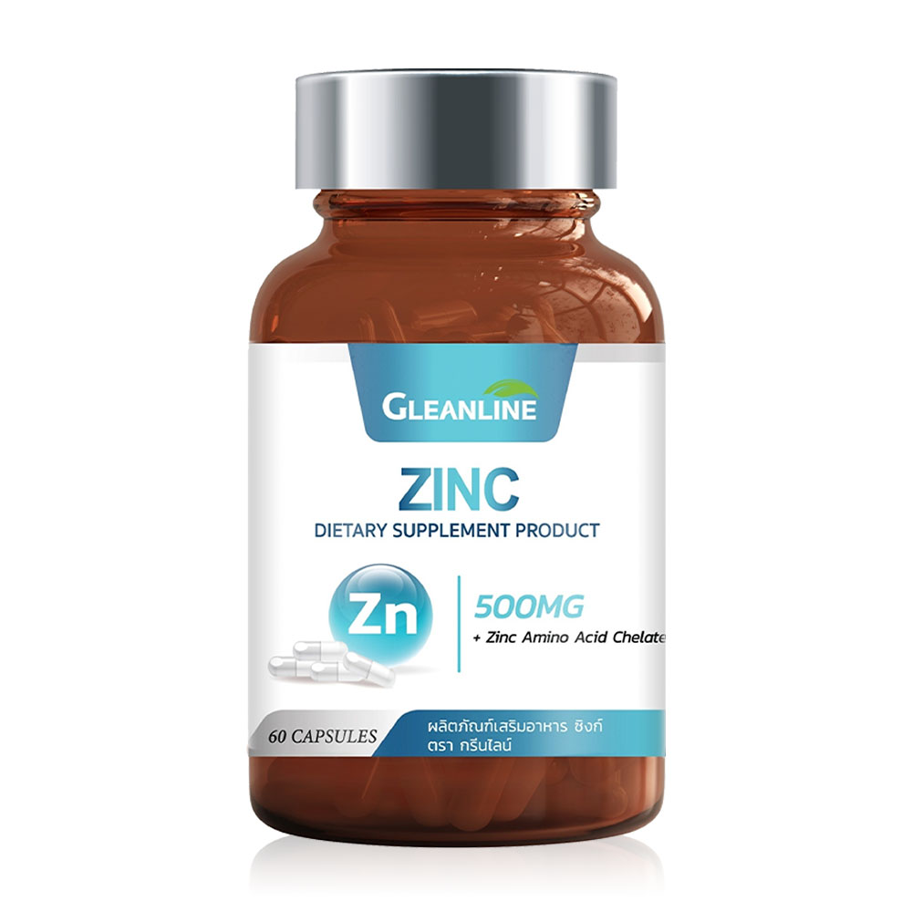 Gleanline Zinc 60 tablets ( สินค้าหมดอายุ : 2025.11.21 ) 