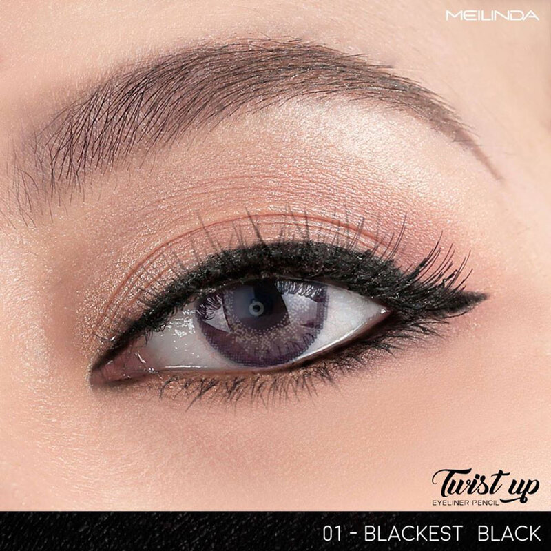 Mei Linda Twist up Eyeliner Pencil #01 Blackest Black