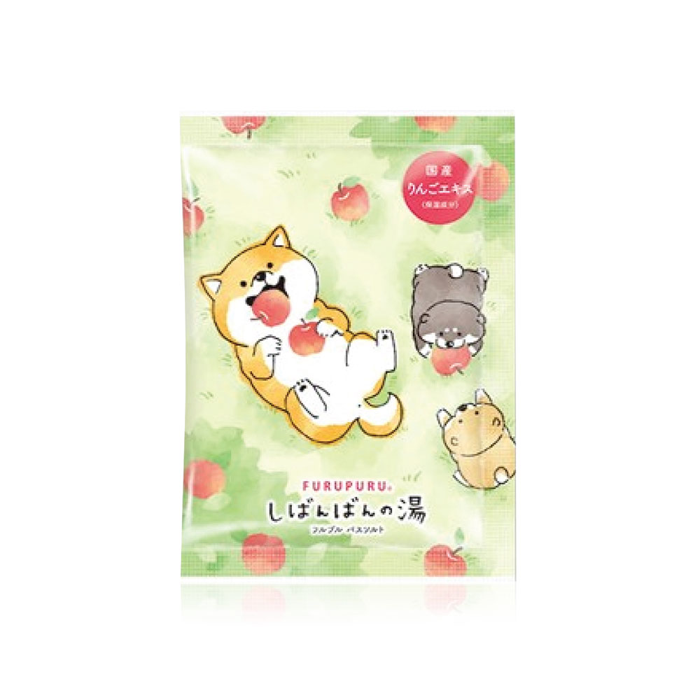 FURUPURU Shibanban Bath Salt 60g #Apple