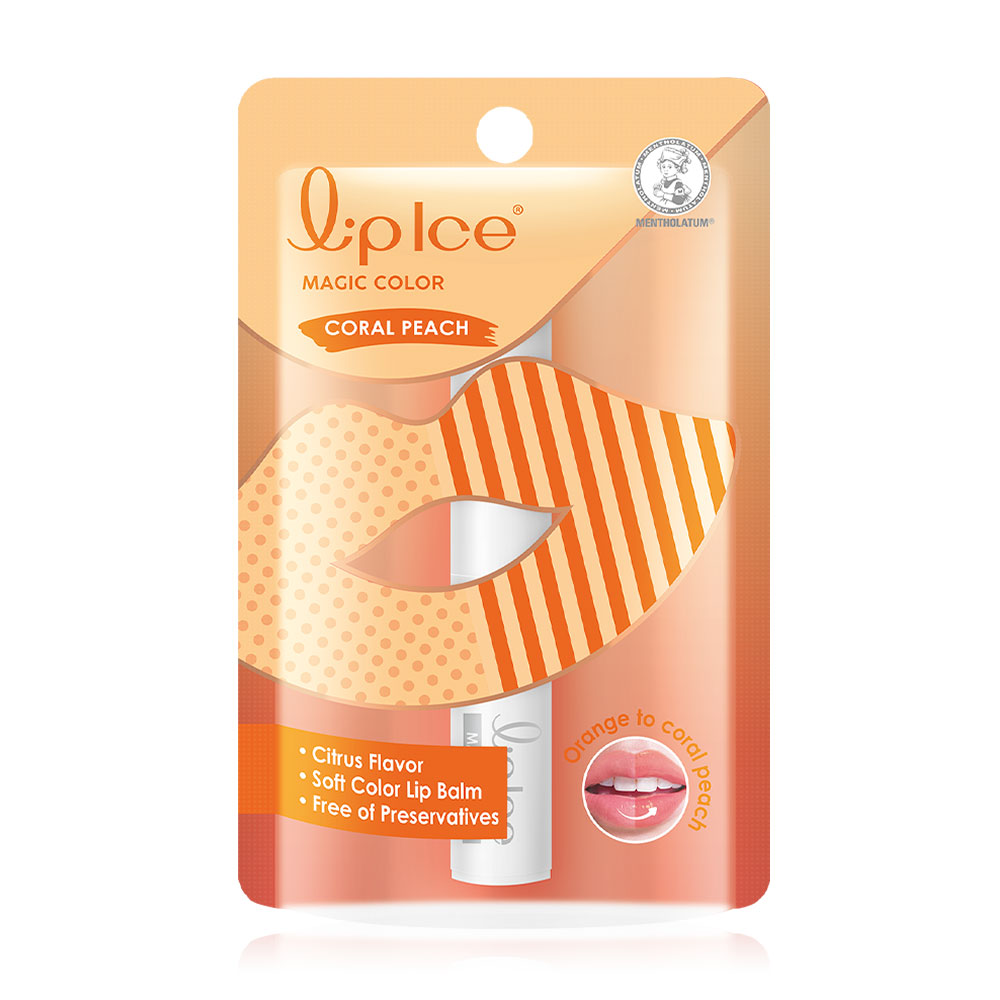 Mentholatum Lipice Magic Color 2g #Coral Peach