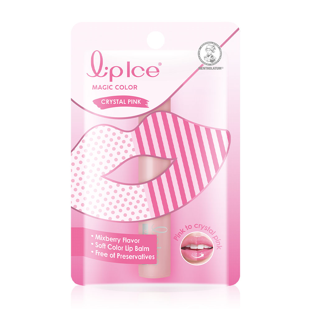 Mentholatum Lipice Magic Color 2g #Crystal Pink