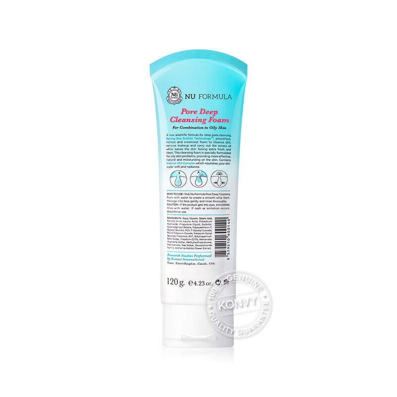 [Free Gift] Nu Formula Pore Deep Cleansing Foam 120g