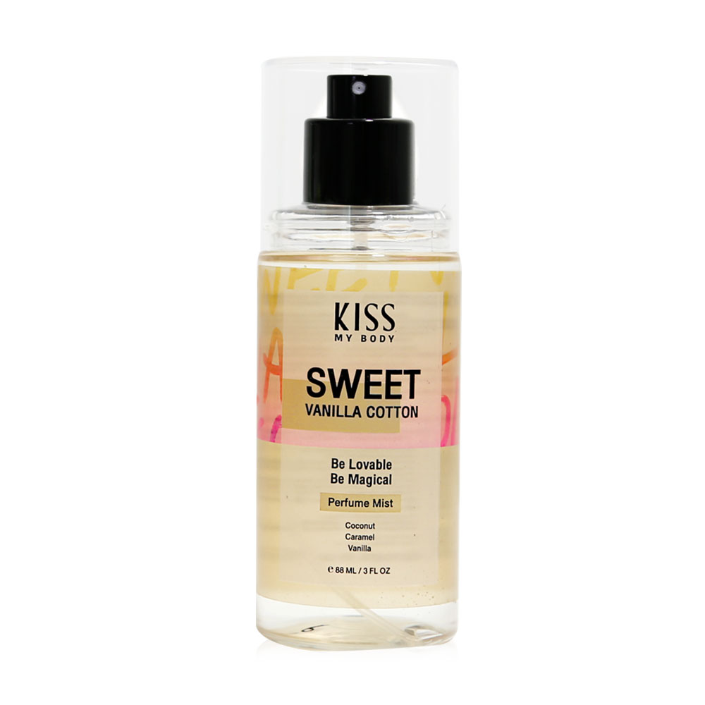 KISS MY BODY Perfume Mist 88ml #Sweet Vanilla Cotton