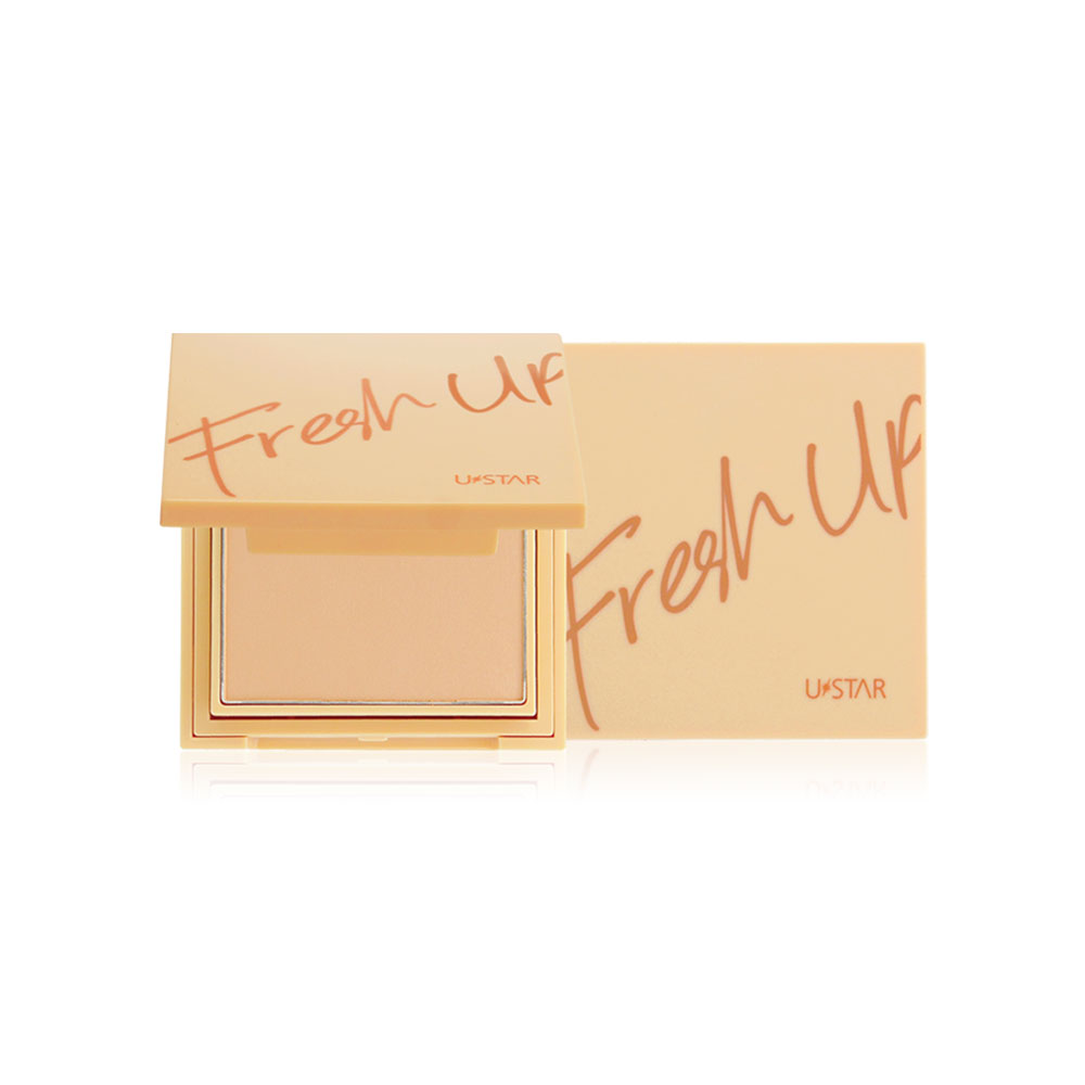 U-Star Fresh Up Skin Brightening Compact Foundation SPF25/PA++ 9g #Natural Beige ( สินค้าหมดอายุ : 2026.03.01 ) 