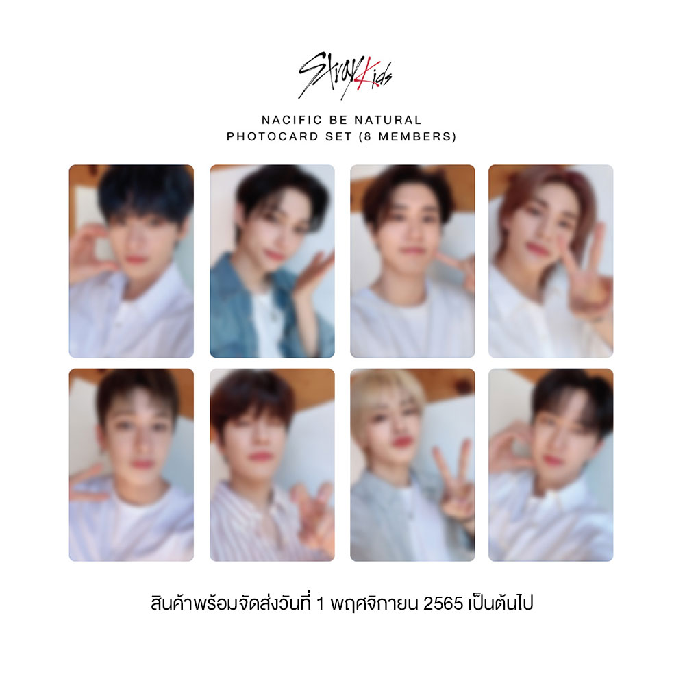 [Free Gift] Nacific X Stray Kids Be Natural Photocard Full Set [All Members]