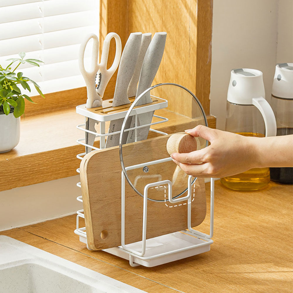 NaChuan Cutting Board Knife Holder #White