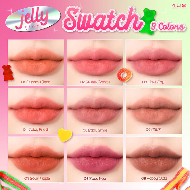 4U2 Jelly Tint 4g #02 Sweet Candy