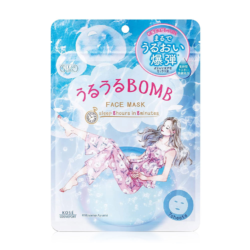 CLEAR TURN Moisturizing Face Mask 168ml [7 Sheet]