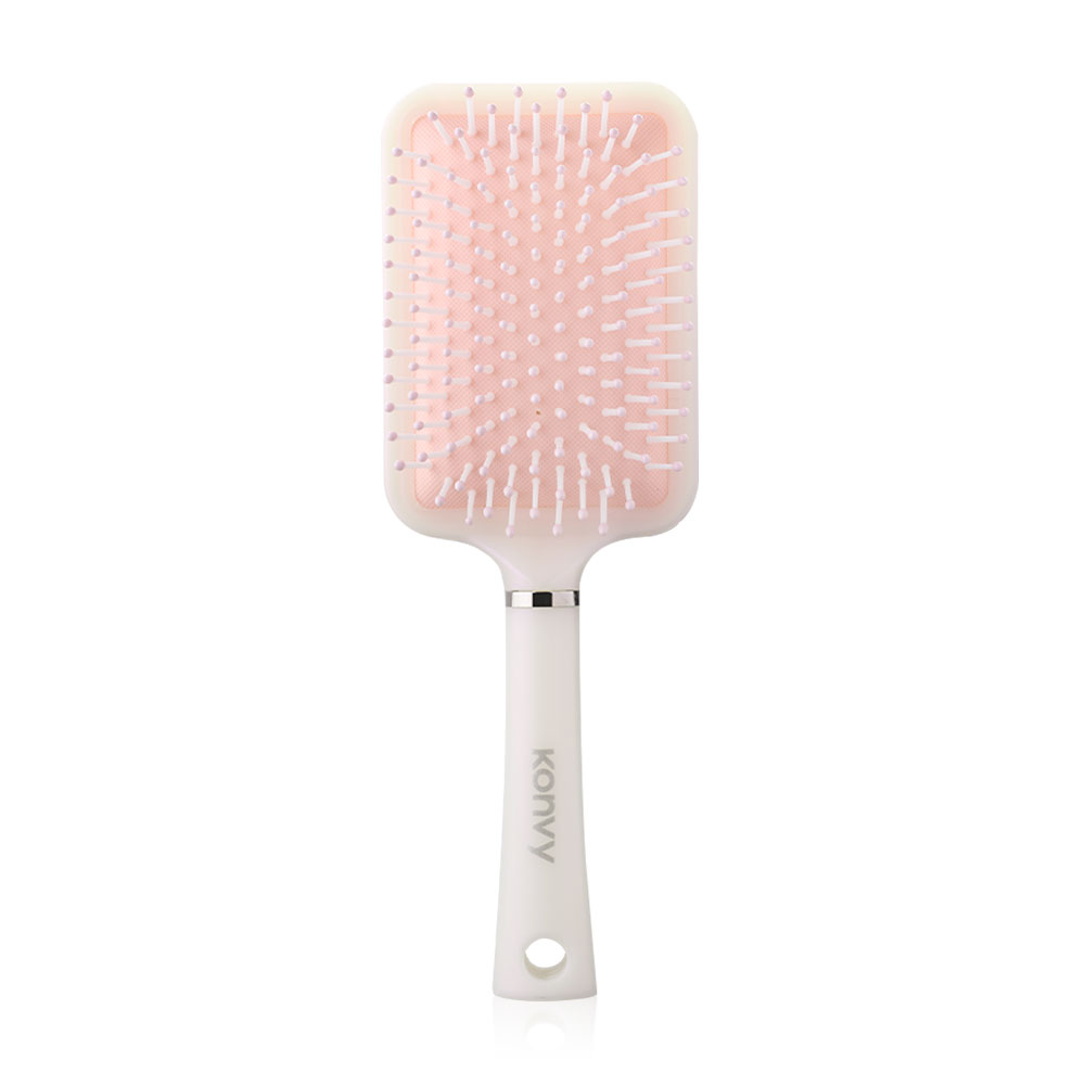 Konvy Square Air Cushion Massage Hair Comb #Pink