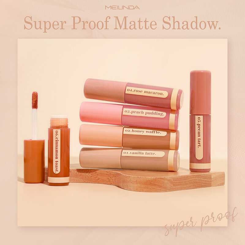 Mei Linda Super Proof Matte Shadow 4g #04 Rose Macaron ( สินค้าหมดอายุ : 2025.09.01 ) 
