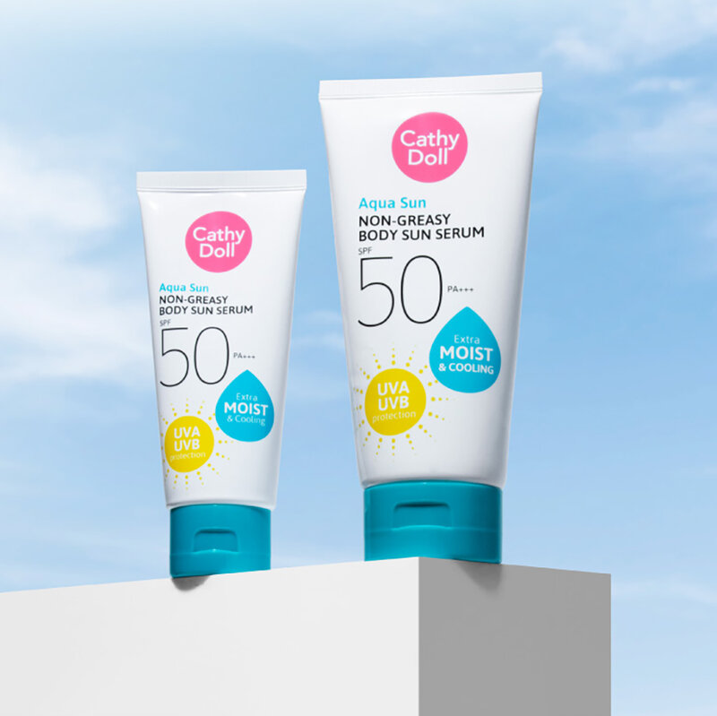 Cathy Doll Aqua Sun Non Greasy Body Sun Serum SPF50 PA+++ 138ml (Y2022)
