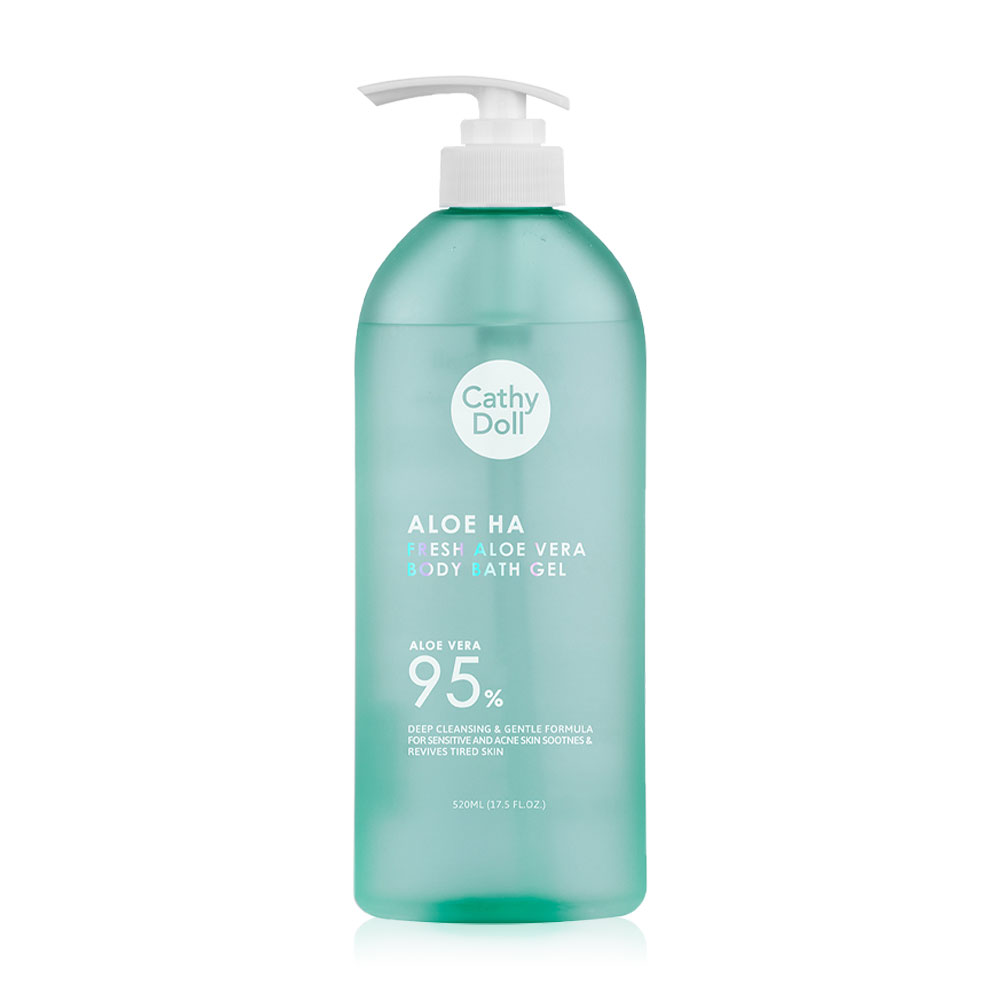 Cathy Doll Aloe Ha Fresh Aloe Vera Body Bath Gel 520ml ( สินค้าหมดอายุ : 2025.11.28 ) 