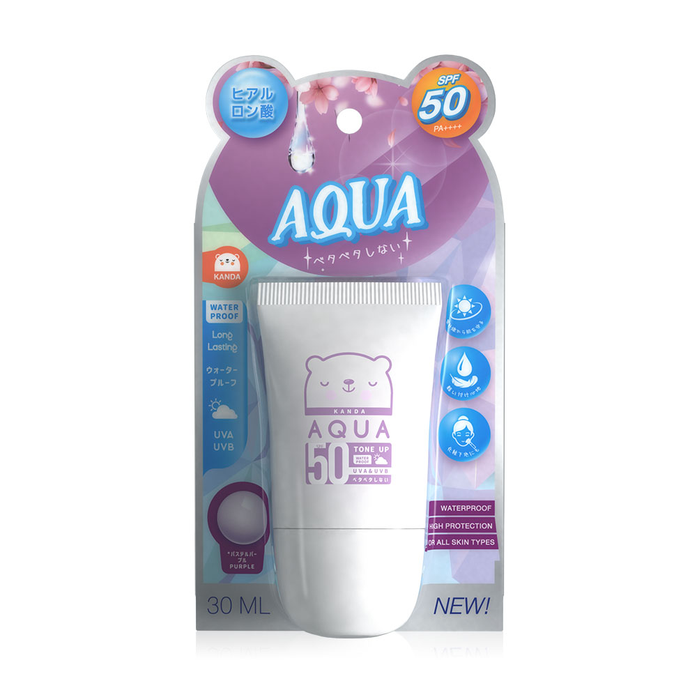 Kanda UV AQUA Sunscreen Glow Tone Up SPF50/PA+++ 30ml