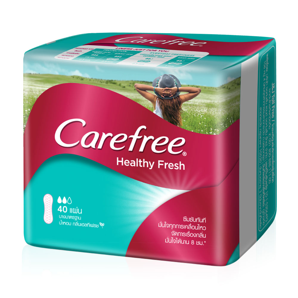 Carefree แผ่นอนามัย Healthy Fresh Regular 40pcs