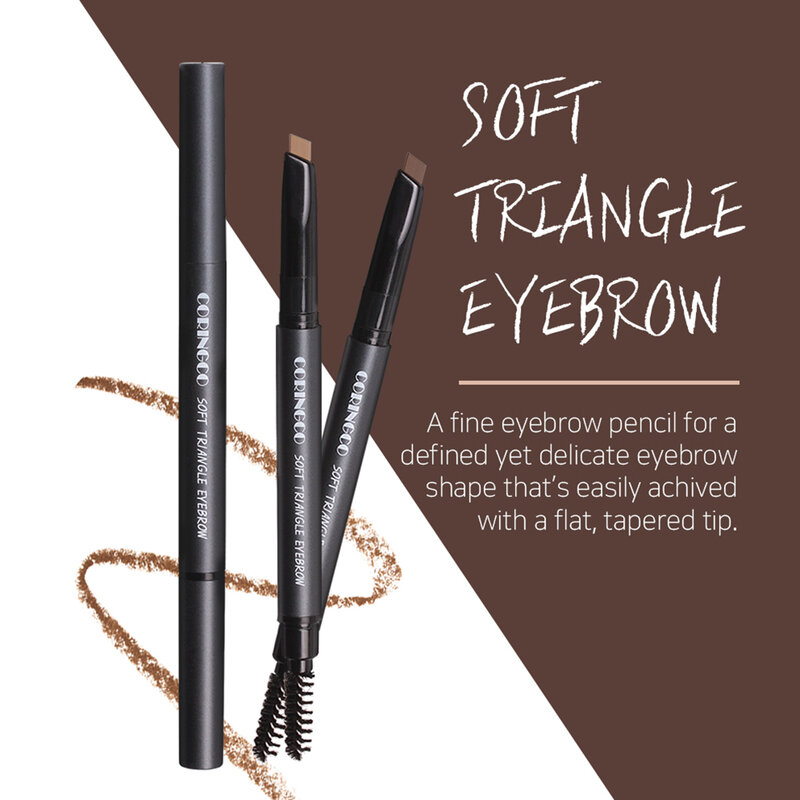 CORINGCO COSMETICS Soft Triangle Eyebrow 0.17g #01 Mocha Brown