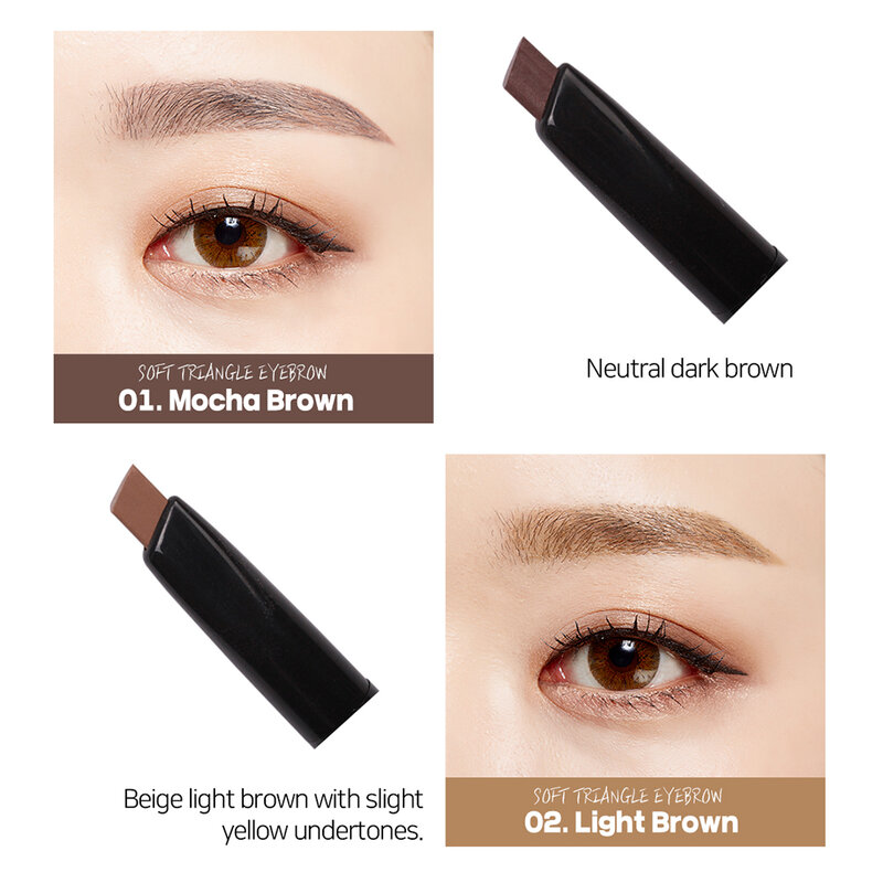 CORINGCO COSMETICS Soft Triangle Eyebrow 0.17g #01 Mocha Brown