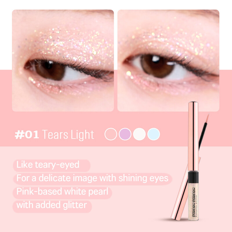 CORINGCO COSMETICS Shabam Shabam Romantic Glitter 3g #01 Tears Light ( สินค้าหมดอายุ : 2026.02.13 ) 