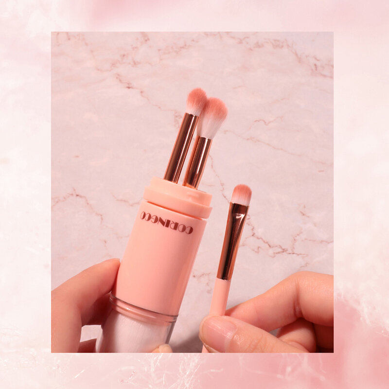 CORINGCO COSMETICS Cotton Candy Capsule Brush Set 4pcs