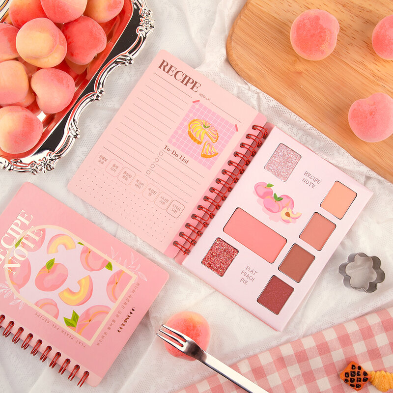 CORINGCO COSMETICS Recipe Note Eyeshadow Palette 10g #01 Flat Peach Pie