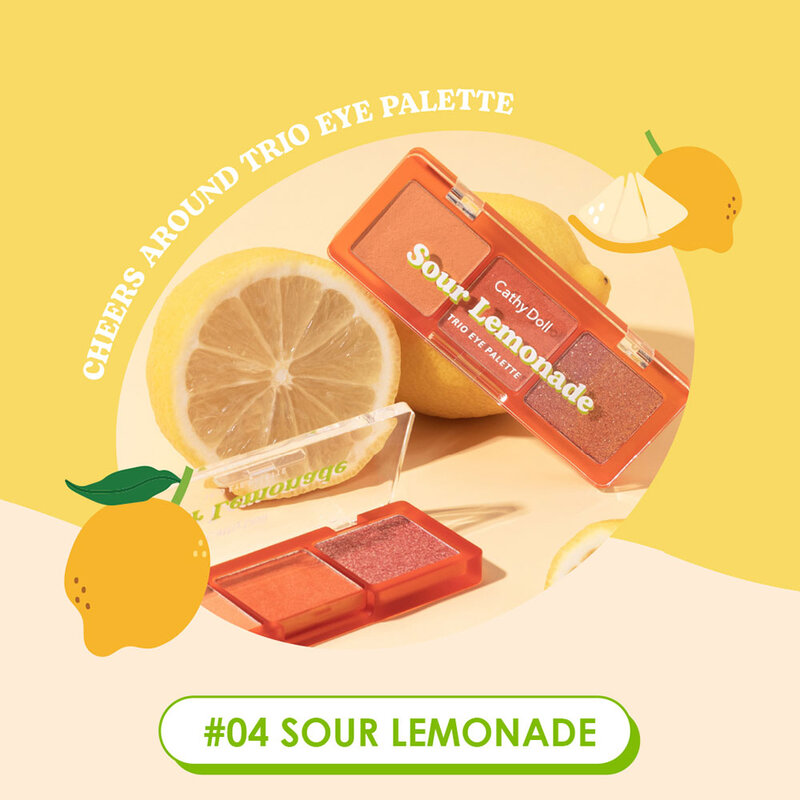 Cathy Doll Cheers Around Trio Eye Palette [2g x 3Colors] #04 Sour Lemonade