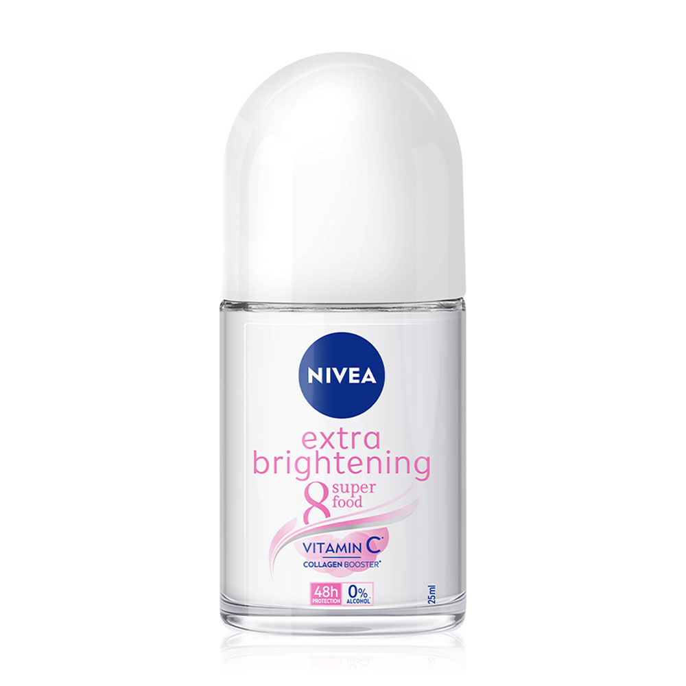 [Free Gift] NIVEA Extra Bright & Firm 8 Super Food Roll On 25ml ( สินค้าหมดอายุ : 2025.11.13 ) 