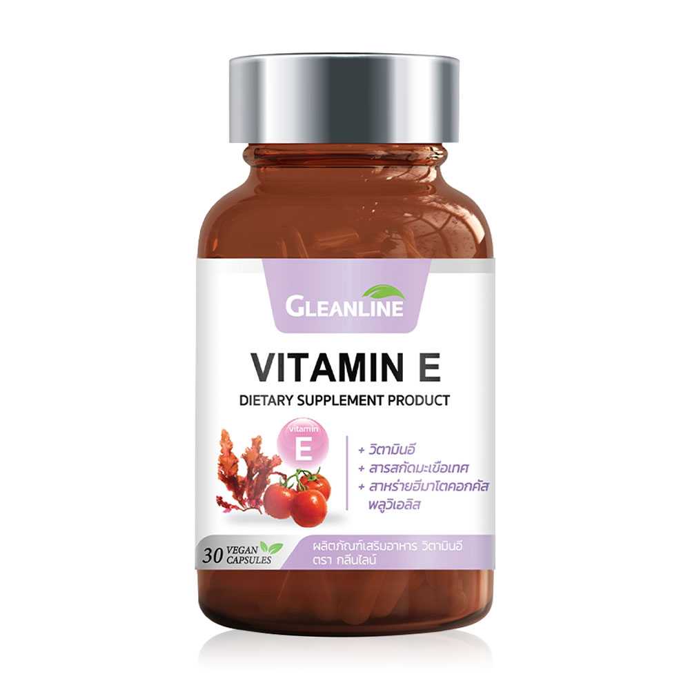 Gleanline Dietary Supplement Product Vitamin E 30 Tablets ( สินค้าหมดอายุ : 2025.11.28 ) 
