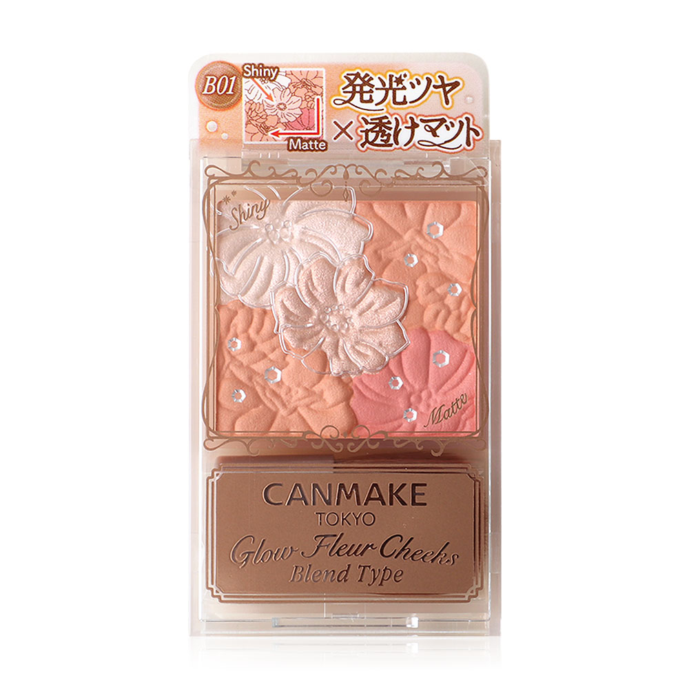 Canmake Glow Fleur Cheek 5.4g #B01 Cotton Coral