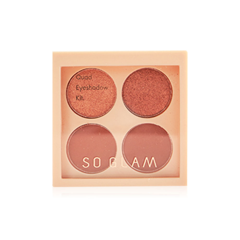 So Glam Quad Eyeshadow Kit 8g #103 Chestnut In Autumn ( สินค้าหมดอายุ : 2026.02.01 ) 