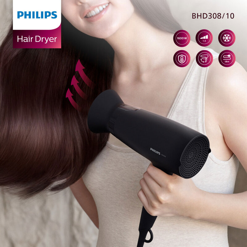 Philips Hair Dryer 1600W 1pc #BHD308/10