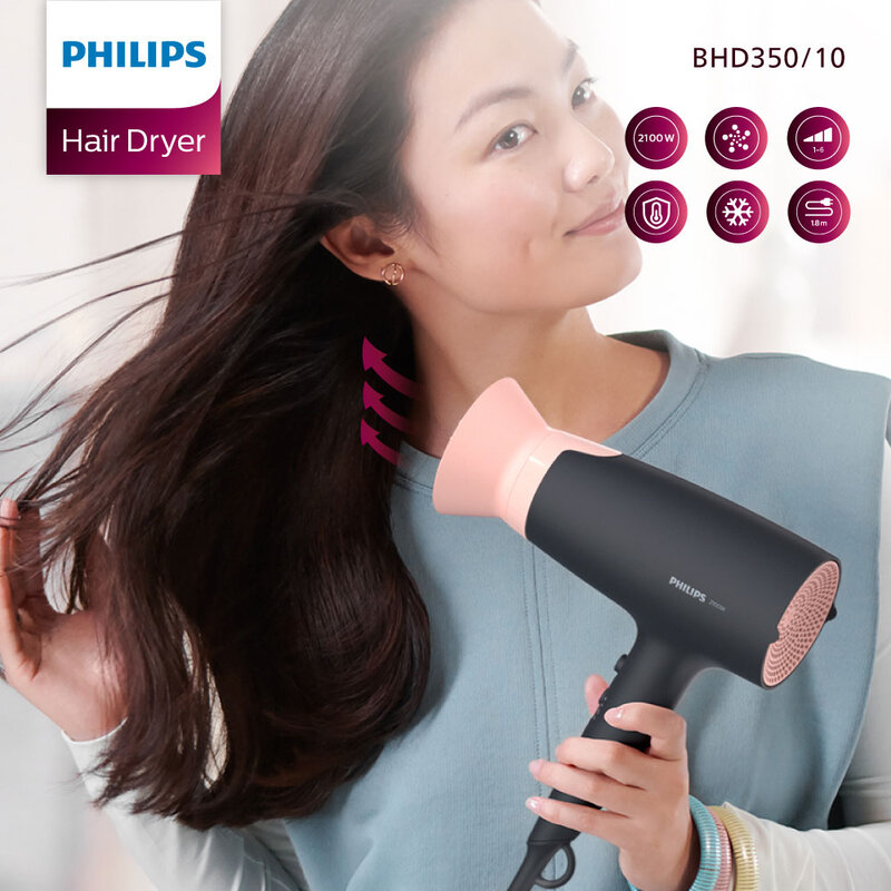 Philips Hair Dryer 2100W 1pc #BHD350/10