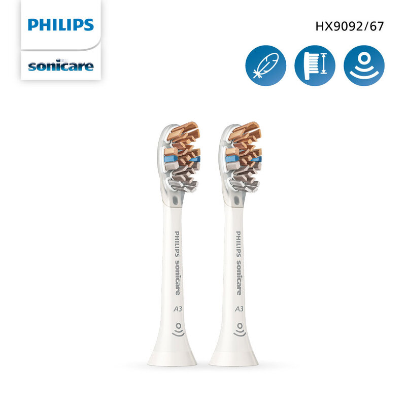 Philips Sonicare A3 Premium All-In-One Toothbrush Heads [2pcs] #HX9092/67
