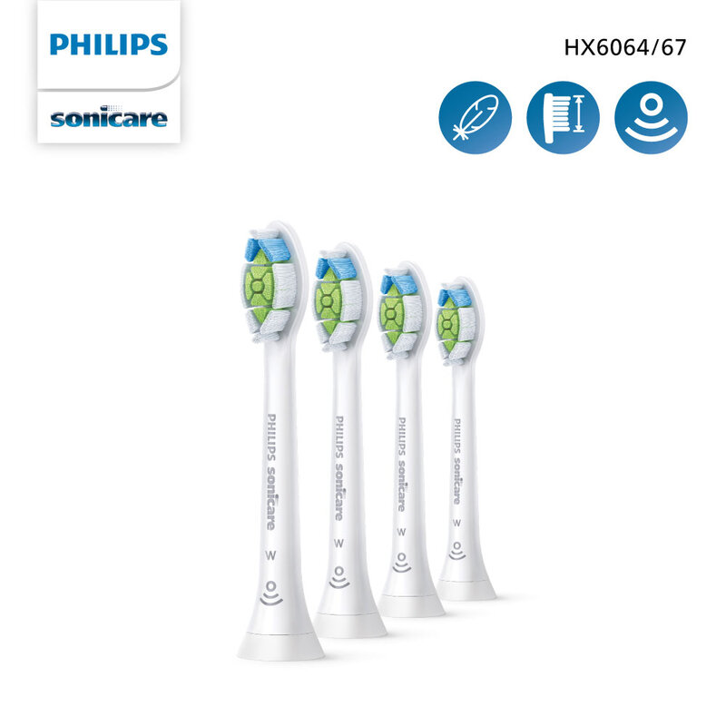 Philips Sonicare W2 Optimal White Toothbrush Heads [4pcs] #HX6064/67