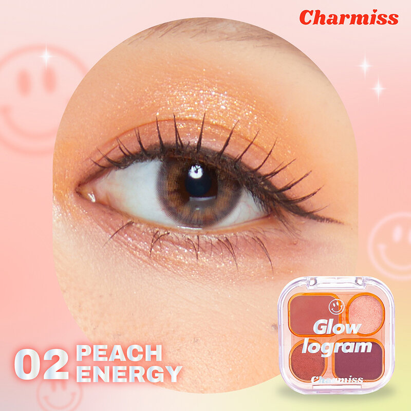 Charmiss Glowlogram Eyeshadow Palette 4g #02 Peach Energy
