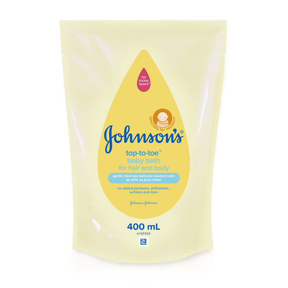 Johnsons Top to Toe Baby Bath Refill 400ml