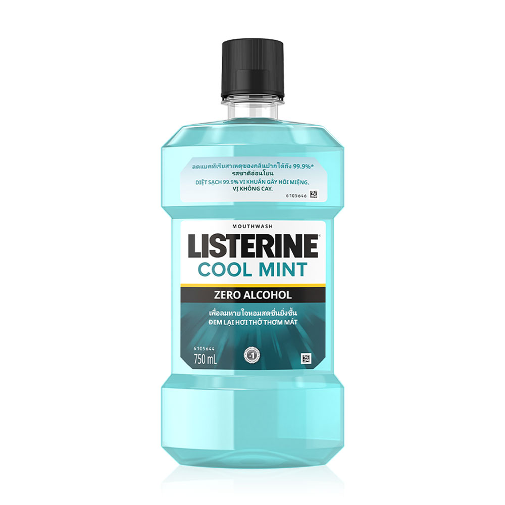 Listerine Mouthwash Coolmint Zero 750ml