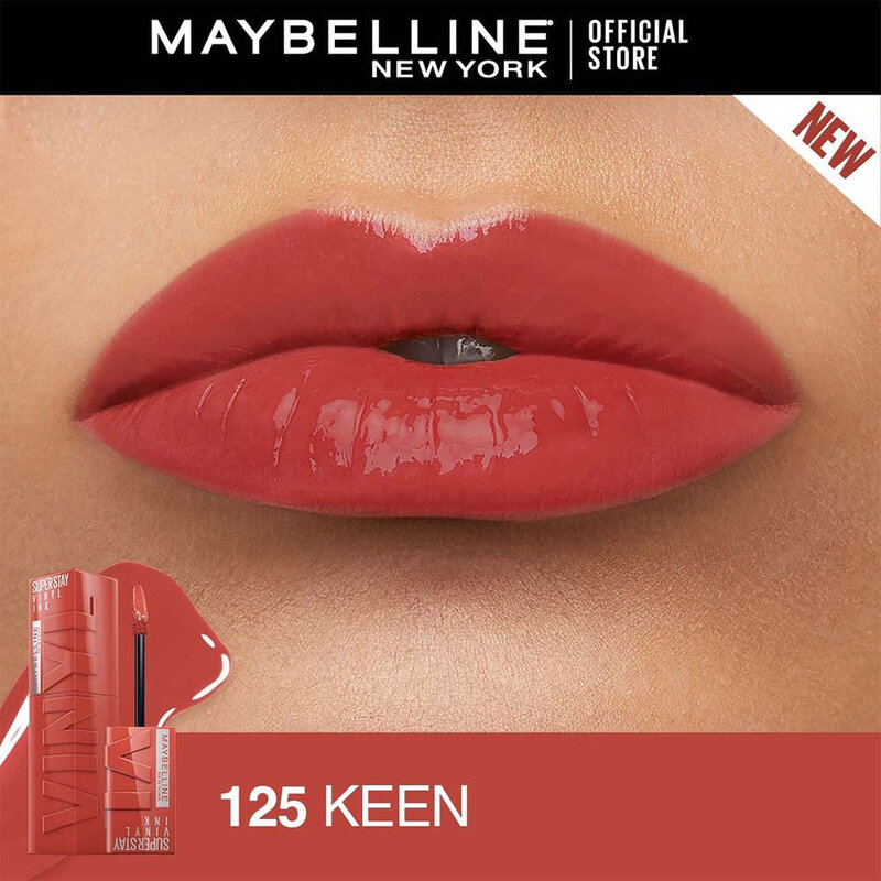 Maybelline New York Superstay Vinyl Ink Longwear Liquid Lipcolor Up To 16 Hours Wear 4.2ml #125 Keen