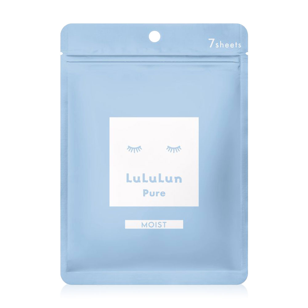 LuLuLun Pure Moist Face Mask 113ml [7 Sheets] #Blue