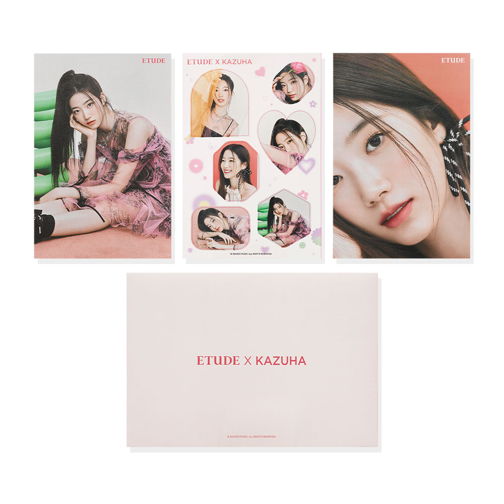 [Free Gift] Etude KAZUHA Set Of 2 Postcards + Sticker