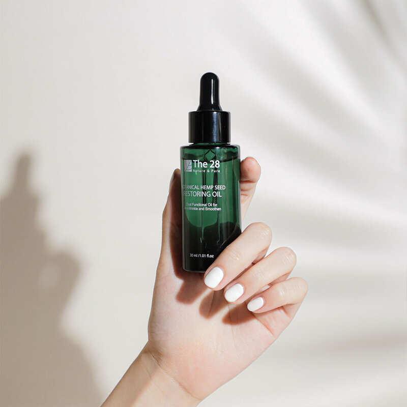 THE28 Botanical Hemp Seed Restoring Oil 30ml ( สินค้าหมดอายุ : 2026.02.21 ) 