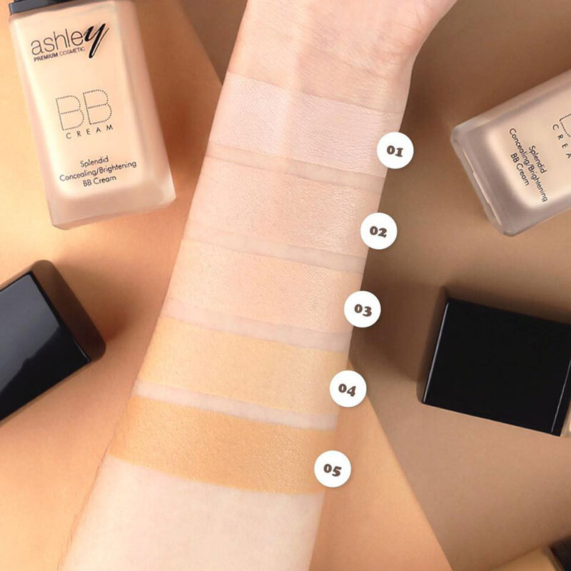 Ashley BB Cream & Brilliant 30ml #02 Vanilla ( สินค้าหมดอายุ : 2026.01.01 ) 