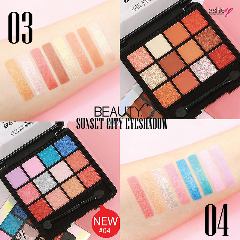Ashley Beauty Sunset City Eyeshadow 18g #04
