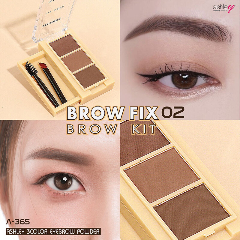 Ashley 3 Color Eyebrow Powder 3.75g #02